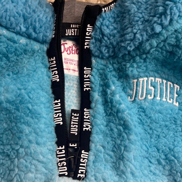GIRLS JUSTICE SOFT FLEECE PULLOVER SIZE 10 PREOWNED - Picture 2 of 10